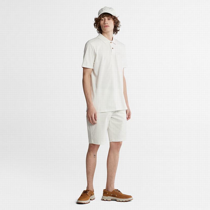 Timberland Squam Lake Stretch Chino Kratke Hlače Bijele | 13567916