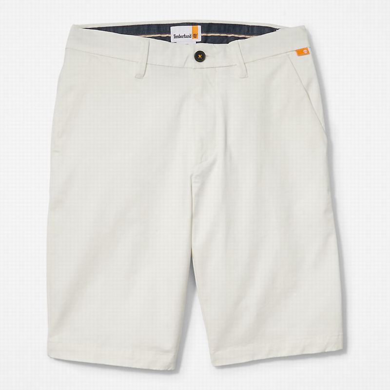 Timberland Squam Lake Stretch Chino Kratke Hlače Bijele | 13567916
