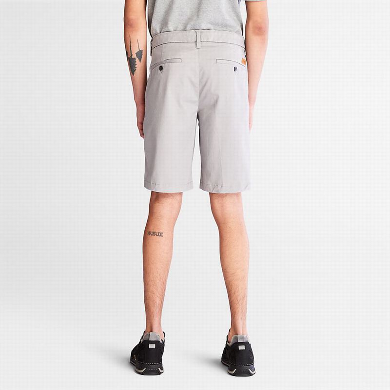 Timberland Squam Lake Stretch Chino Kratke Hlače Sive | 29714617