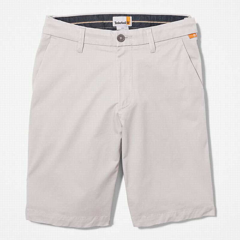 Timberland Squam Lake Stretch Chino Kratke Hlače Sive | 29714617