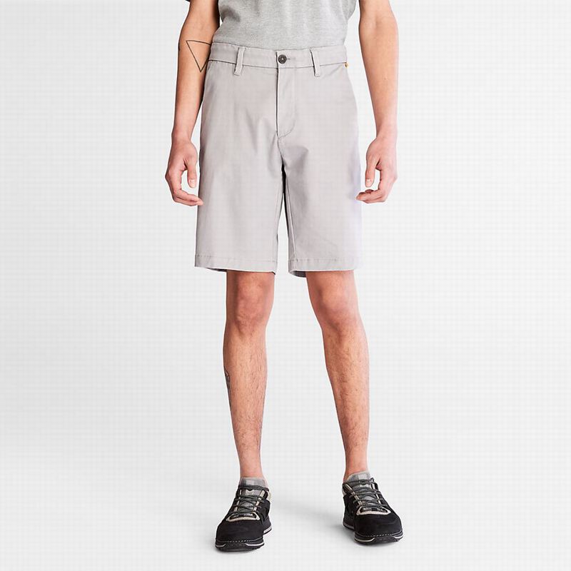 Timberland Squam Lake Stretch Chino Kratke Hlače Sive | 29714617