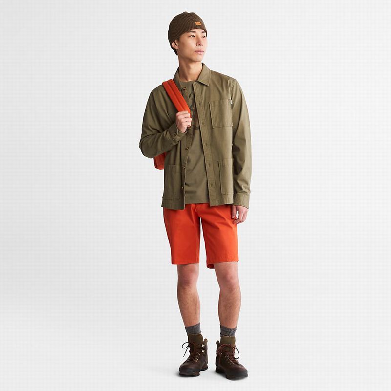 Timberland Squam Lake Stretch Chino Kratke Hlače Narančaste | 30806974