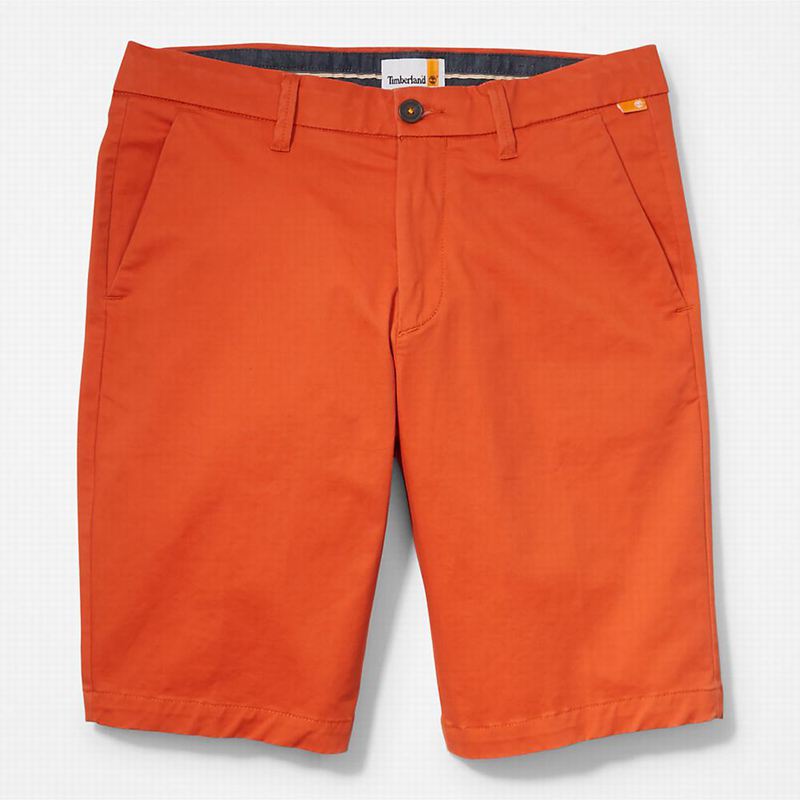 Timberland Squam Lake Stretch Chino Kratke Hlače Narančaste | 30806974