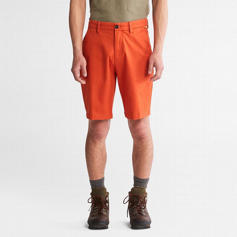Timberland Squam Lake Stretch Chino Kratke Hlače Narančaste | 30806974