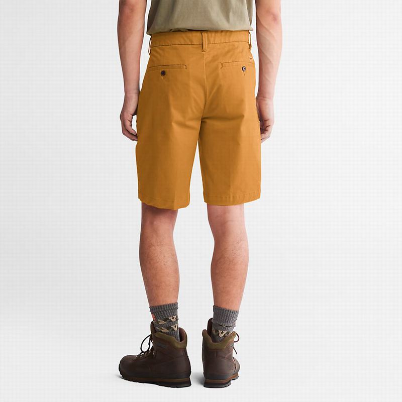 Timberland Squam Lake Stretch Chino Kratke Hlače Žute | 53309212