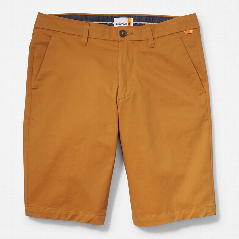 Timberland Squam Lake Stretch Chino Kratke Hlače Žute | 53309212
