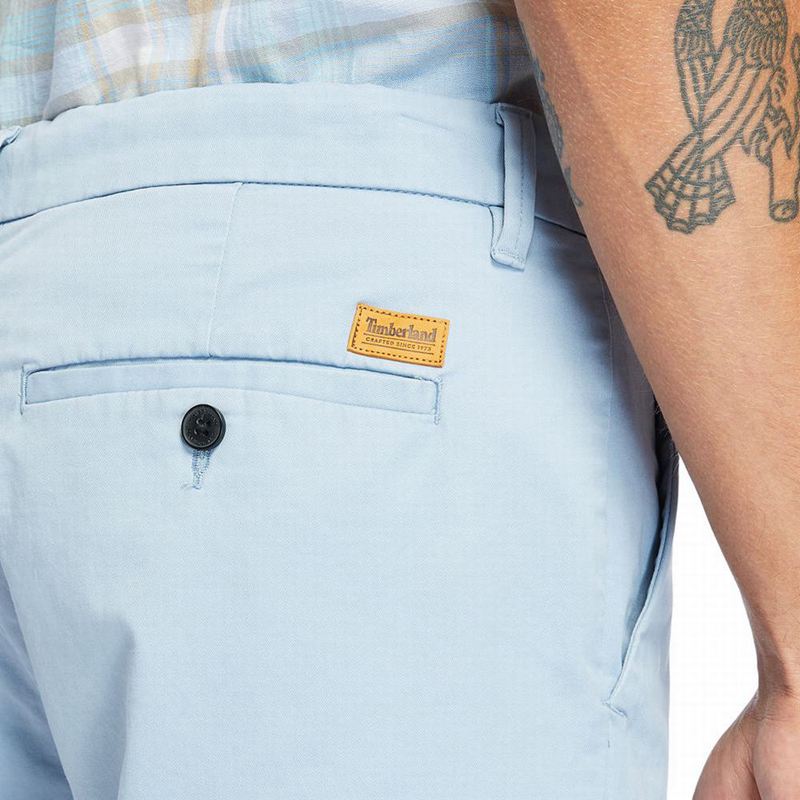 Timberland Squam Lake Stretch Chino Kratke Hlače Plave | 60132654