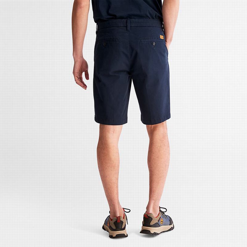 Timberland Squam Lake Stretch Chino Kratke Hlače Tamnoplave | 61254300