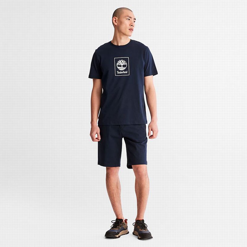 Timberland Squam Lake Stretch Chino Kratke Hlače Tamnoplave | 61254300