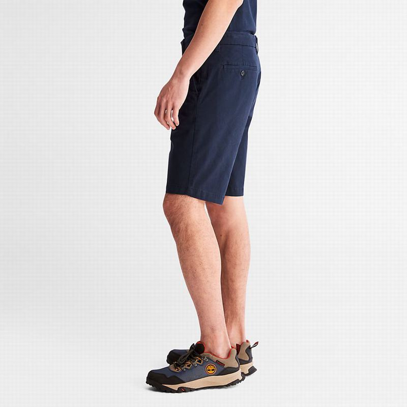 Timberland Squam Lake Stretch Chino Kratke Hlače Tamnoplave | 61254300
