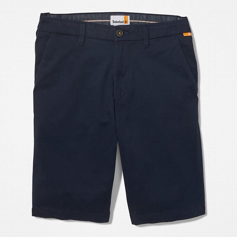 Timberland Squam Lake Stretch Chino Kratke Hlače Tamnoplave | 61254300