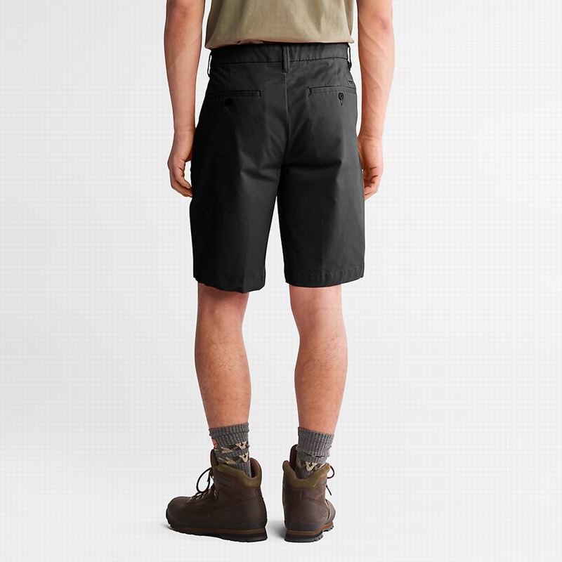 Timberland Squam Lake Stretch Chino Kratke Hlače Crne | 6290979