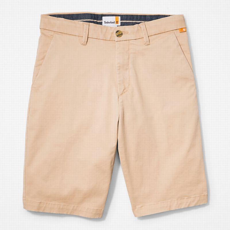 Timberland Squam Lake Stretch Chino Kratke Hlače Bež | 65237037