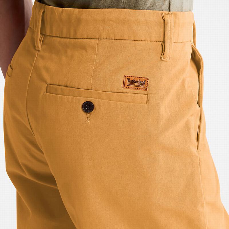 Timberland Squam Lake Stretch Chino Kratke Hlače Narančaste | 67293780