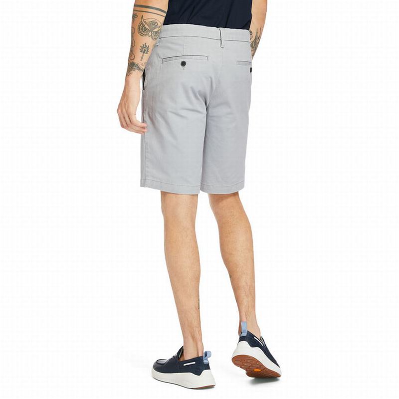Timberland Squam Lake Stretch Chino Kratke Hlače Sive | 67637311