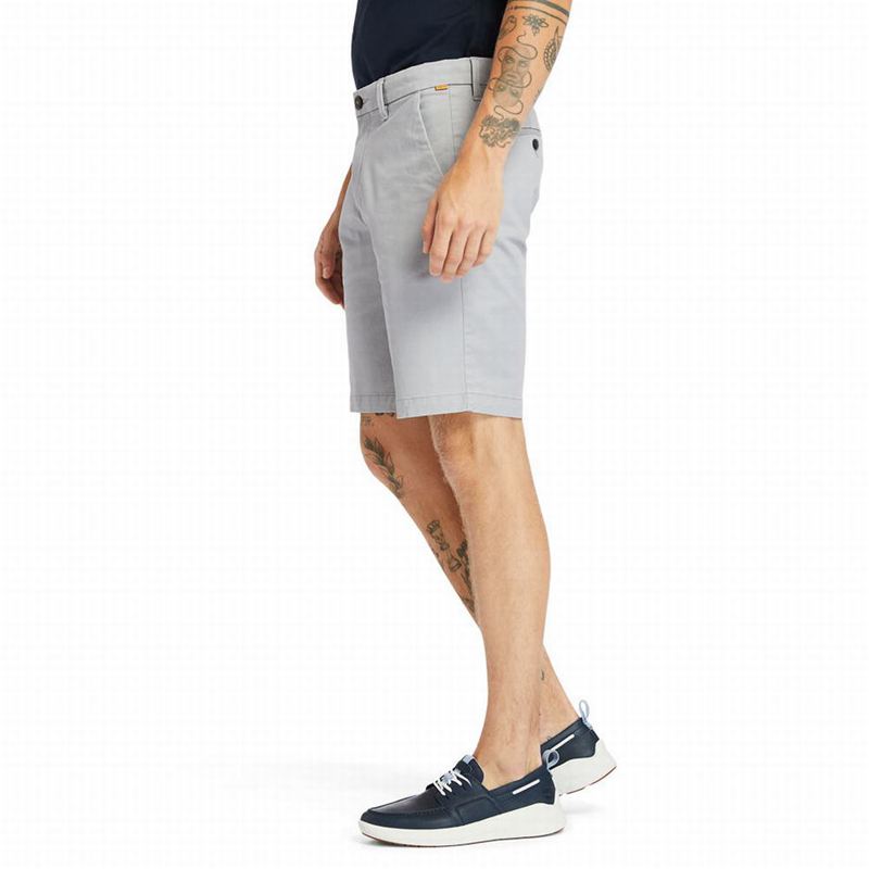 Timberland Squam Lake Stretch Chino Kratke Hlače Sive | 67637311