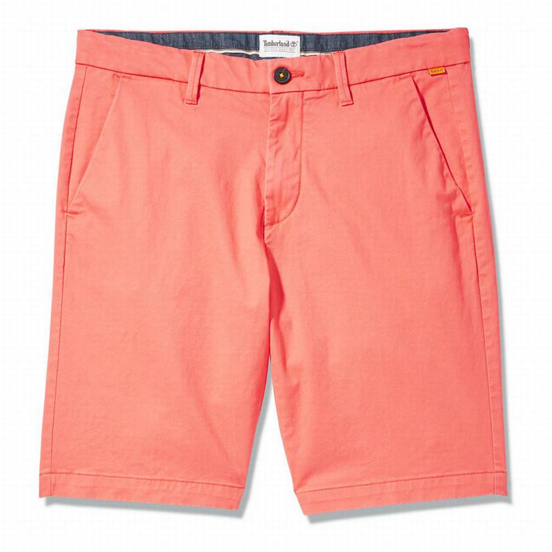 Timberland Squam Lake Stretch Chino Kratke Hlače Crvene | 77996851