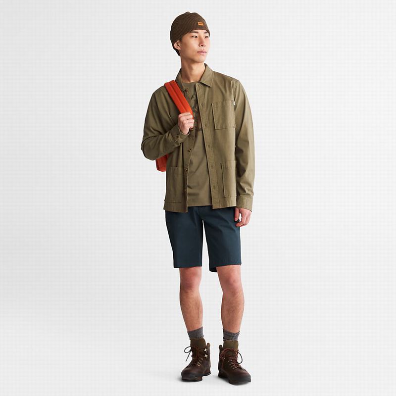 Timberland Squam Lake Stretch Chino Kratke Hlače Plave | 82046259
