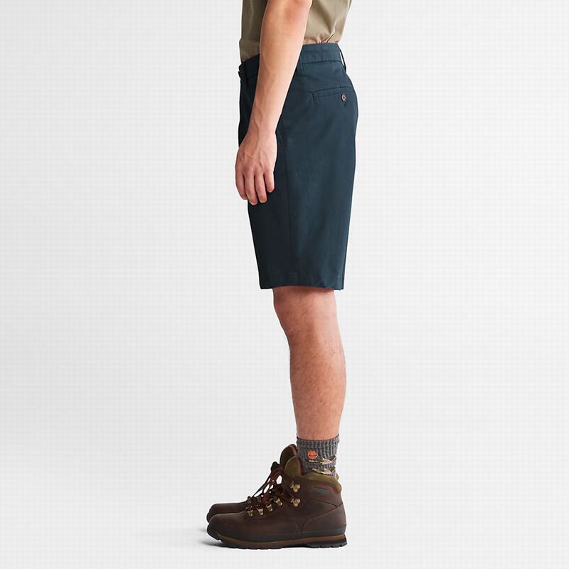 Timberland Squam Lake Stretch Chino Kratke Hlače Plave | 82046259