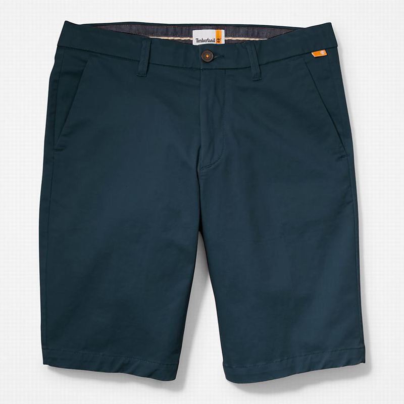 Timberland Squam Lake Stretch Chino Kratke Hlače Plave | 82046259