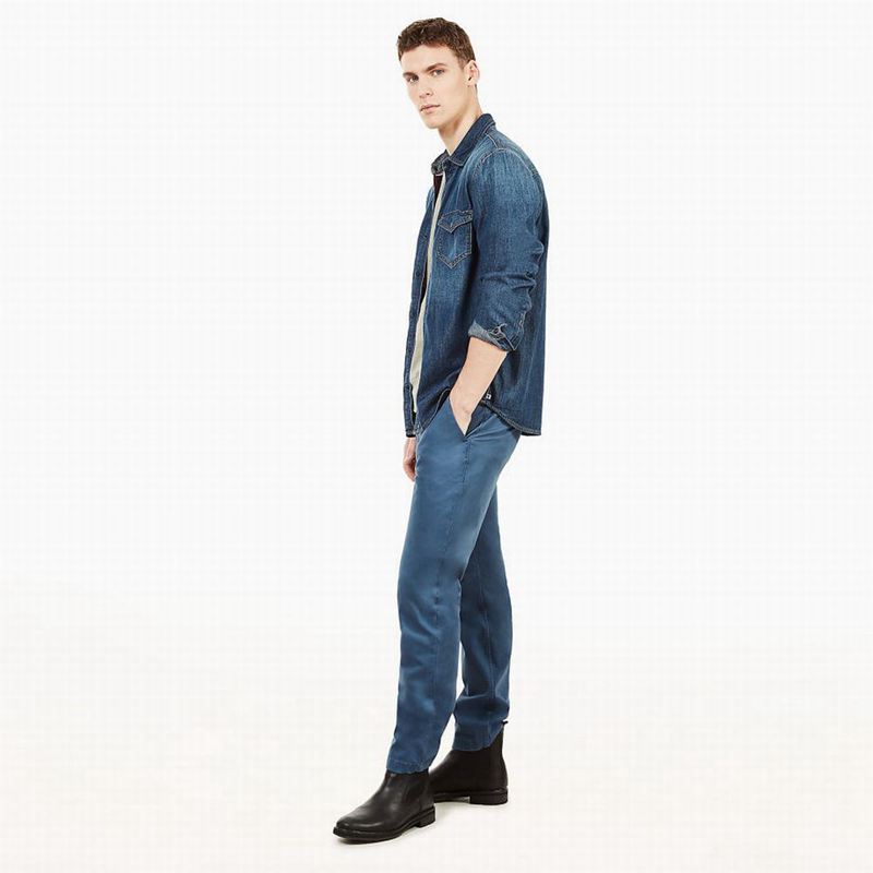 Timberland Squam Lake Twill Chino Hlače Indigo | 28112521