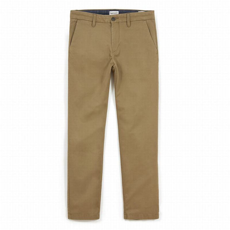 Timberland Squam Lake Twill Chino Hlače Smeđe | 48151649