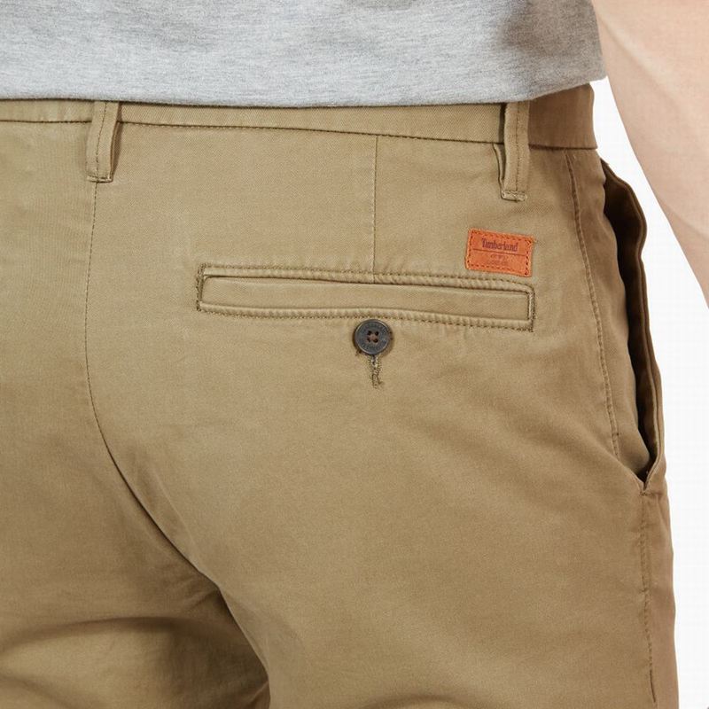 Timberland Squam Lake Twill Chino Hlače Smeđe | 48151649