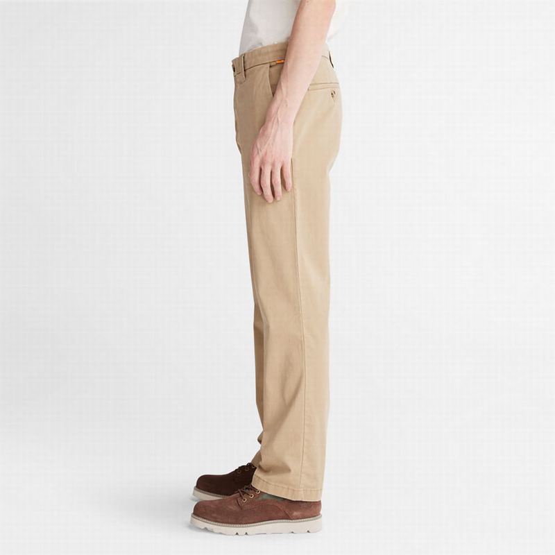 Timberland Squam Lake Twill Chino Hlače Kaki Boja | 62070909