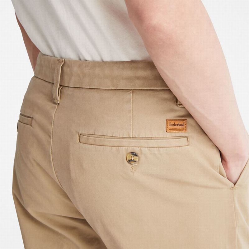 Timberland Squam Lake Twill Chino Hlače Kaki Boja | 62070909