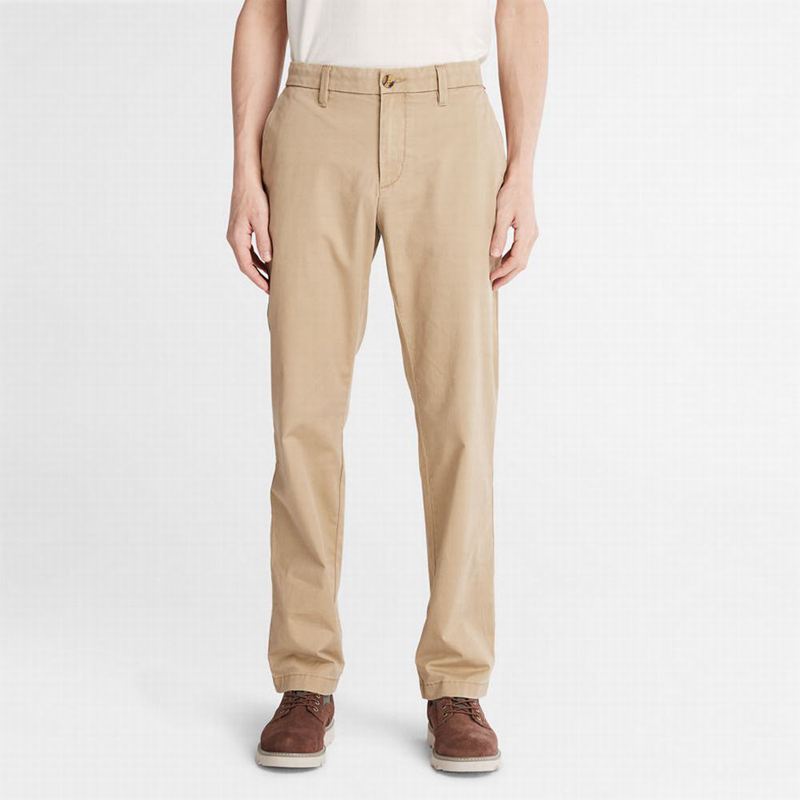 Timberland Squam Lake Twill Chino Hlače Kaki Boja | 62070909