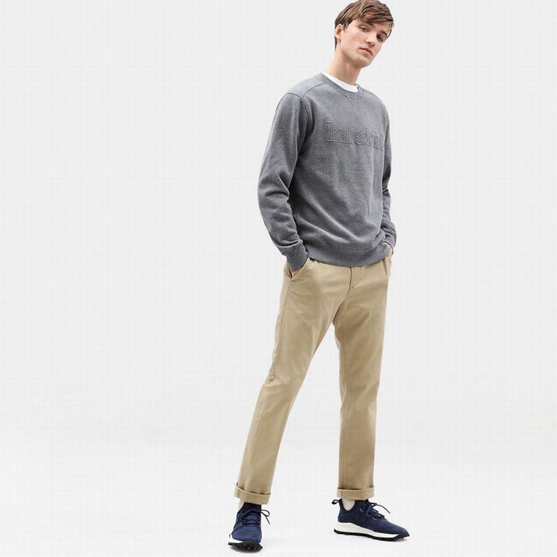 Timberland Squam Lake Twill Chino Hlače Kaki Boja | 67954459