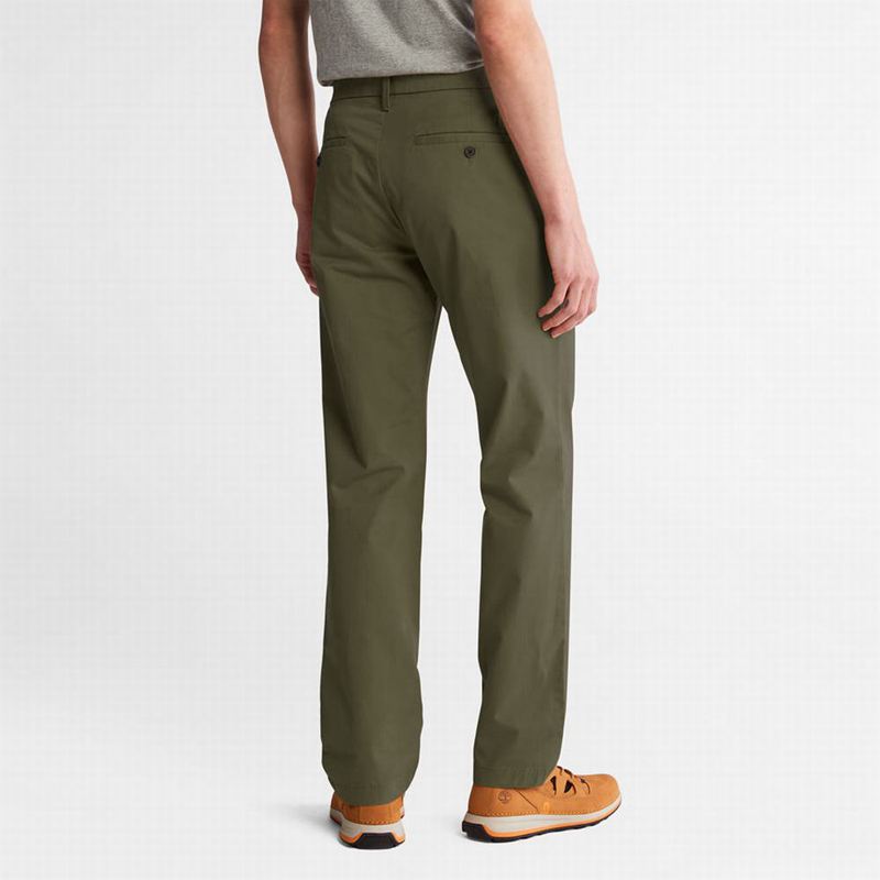 Timberland Squam Lake Twill Chino Hlače Maslinasto Zelene | 77070779