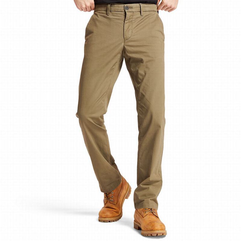 Timberland Squam Lake Twill Chino Hlače Maslinasto Zelene | 79333793