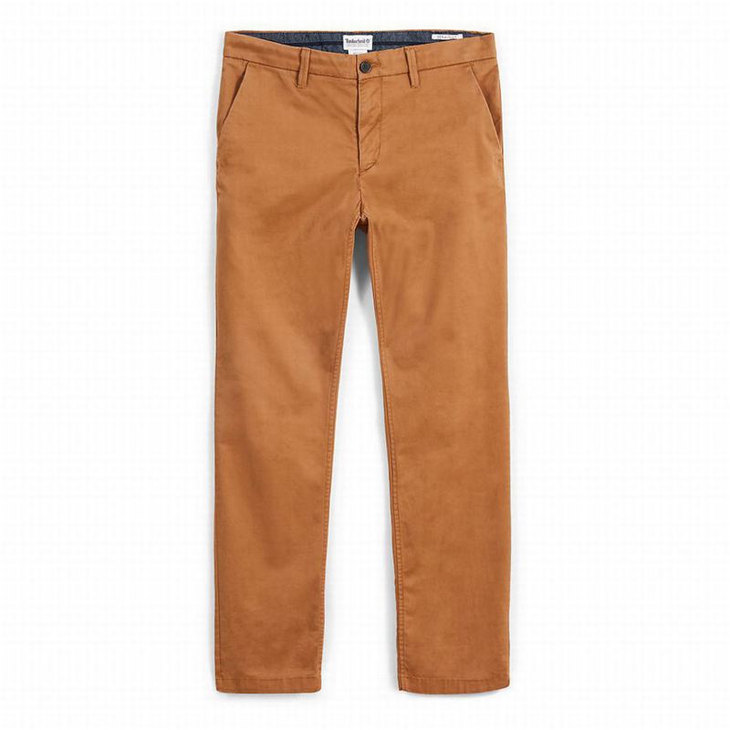 Timberland Squam Lake Twill Chino Hlače Smeđe | 83162543