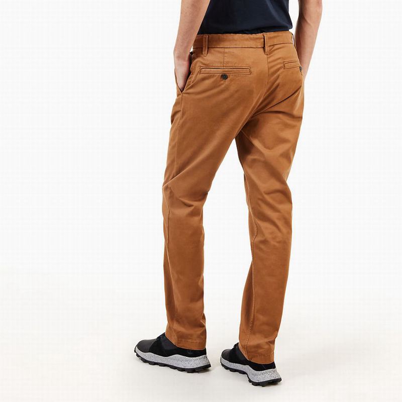 Timberland Squam Lake Twill Chino Hlače Smeđe | 83162543