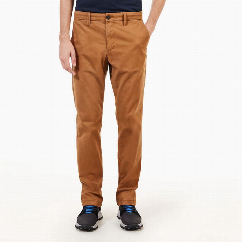 Timberland Squam Lake Twill Chino Hlače Smeđe | 83162543