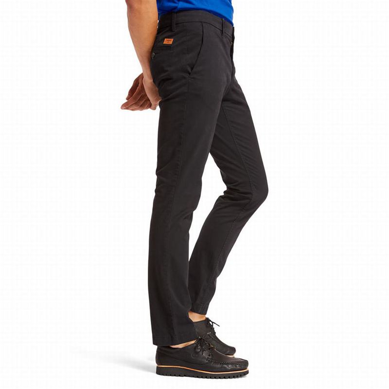 Timberland Squam Lake Twill Chino Hlače Crne | 86221370