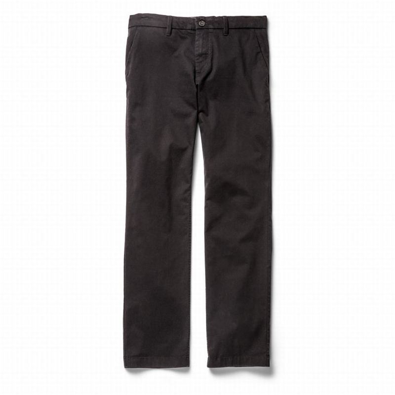 Timberland Squam Lake Twill Chino Hlače Crne | 86221370