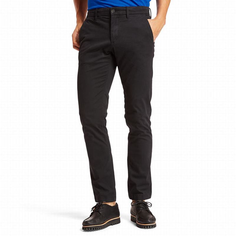 Timberland Squam Lake Twill Chino Hlače Crne | 86221370