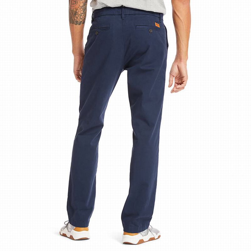 Timberland Squam Lake Twill Chino Hlače Tamnoplave | 88966546