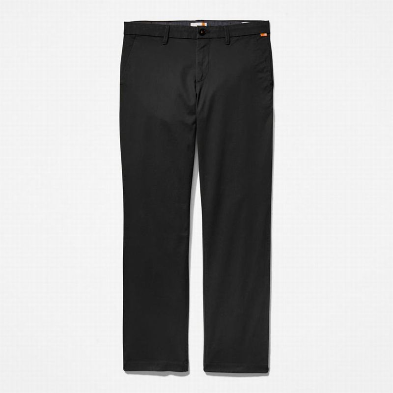 Timberland Squam Lake Twill Chino Hlače Crne | 90883070