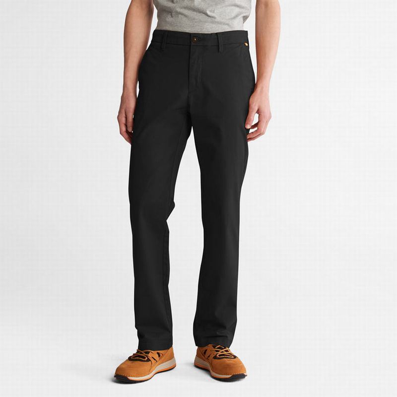 Timberland Squam Lake Twill Chino Hlače Crne | 90883070