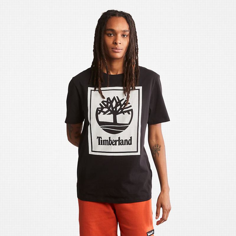 Timberland Stack Logo Majice Bijele | 56884927