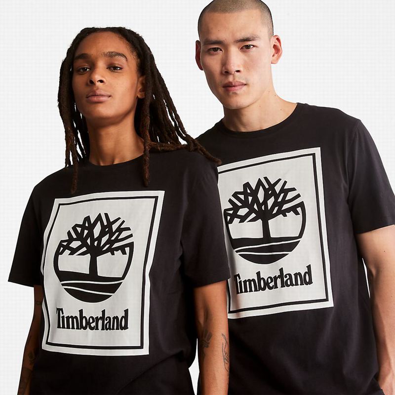 Timberland Stack Logo Majice Bijele | 56884927