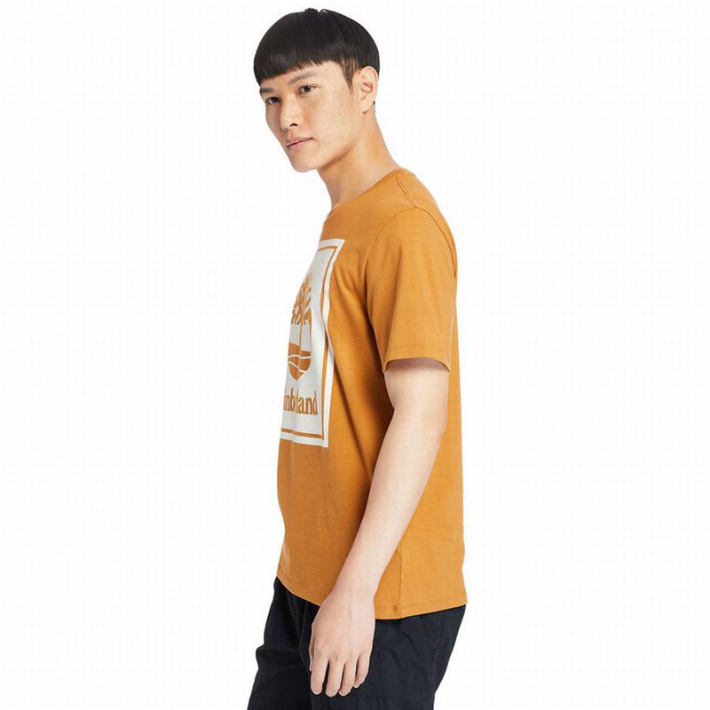 Timberland Stack Logo Majice Bijele | 74843949