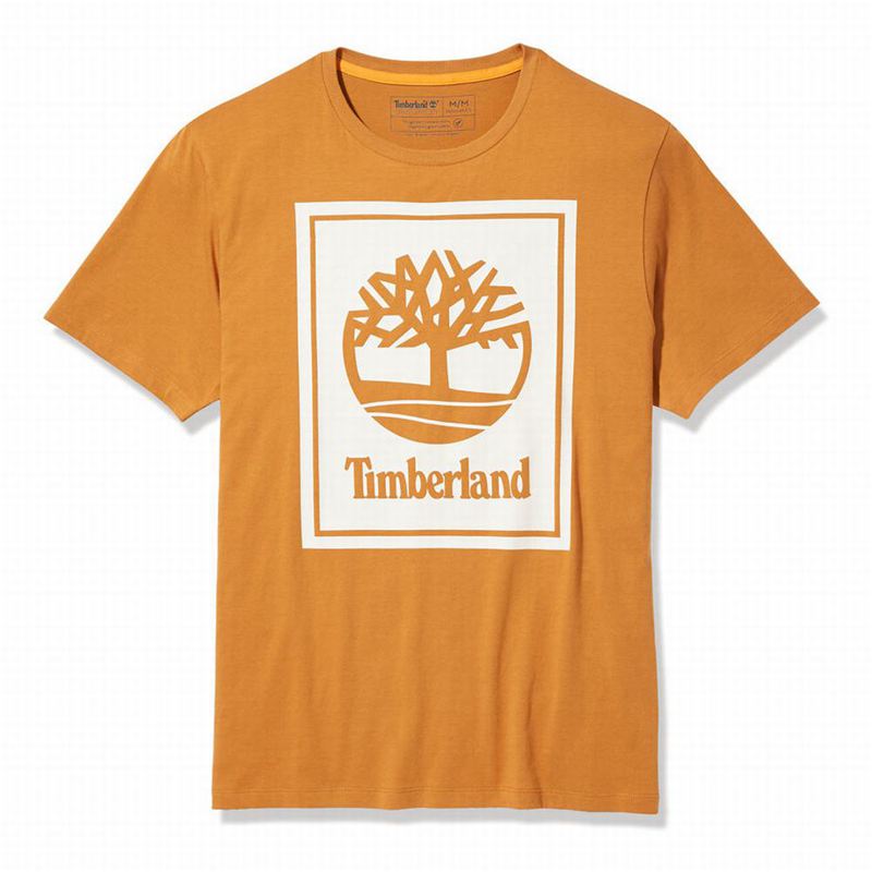 Timberland Stack Logo Majice Bijele | 74843949