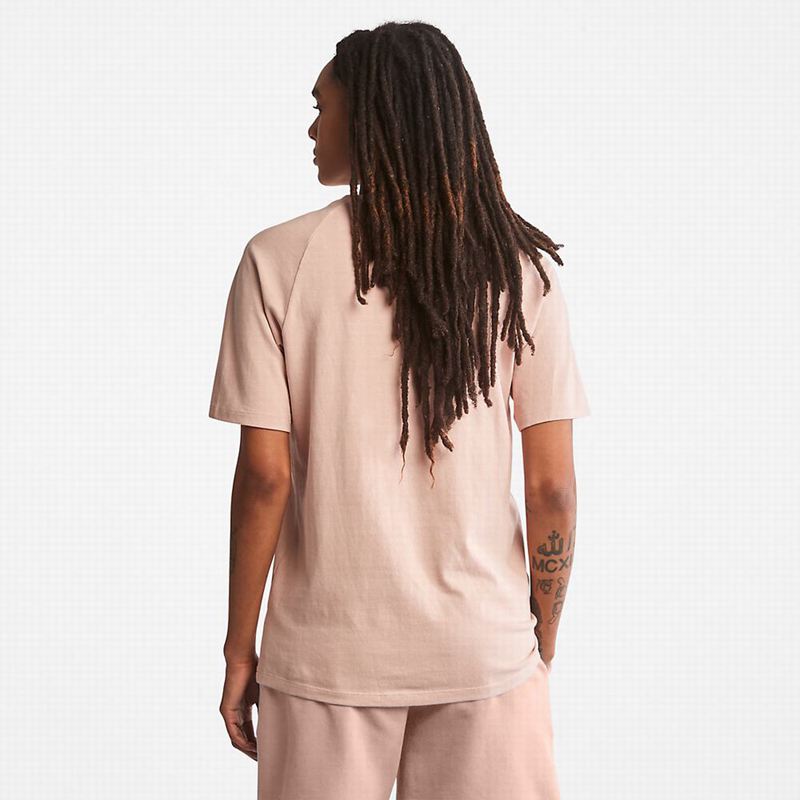 Timberland Stack Logo Majice Roze | 73294234