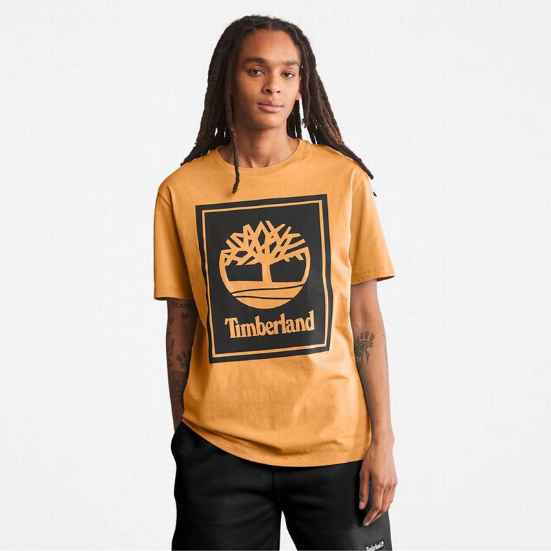 Timberland Stack Logo Majice Žute | 43261266