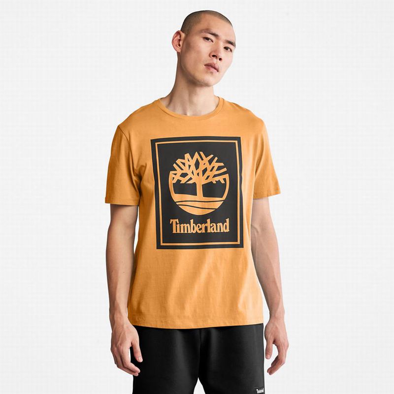 Timberland Stack Logo Majice Žute | 43261266