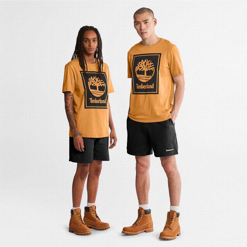 Timberland Stack Logo Majice Žute | 43261266